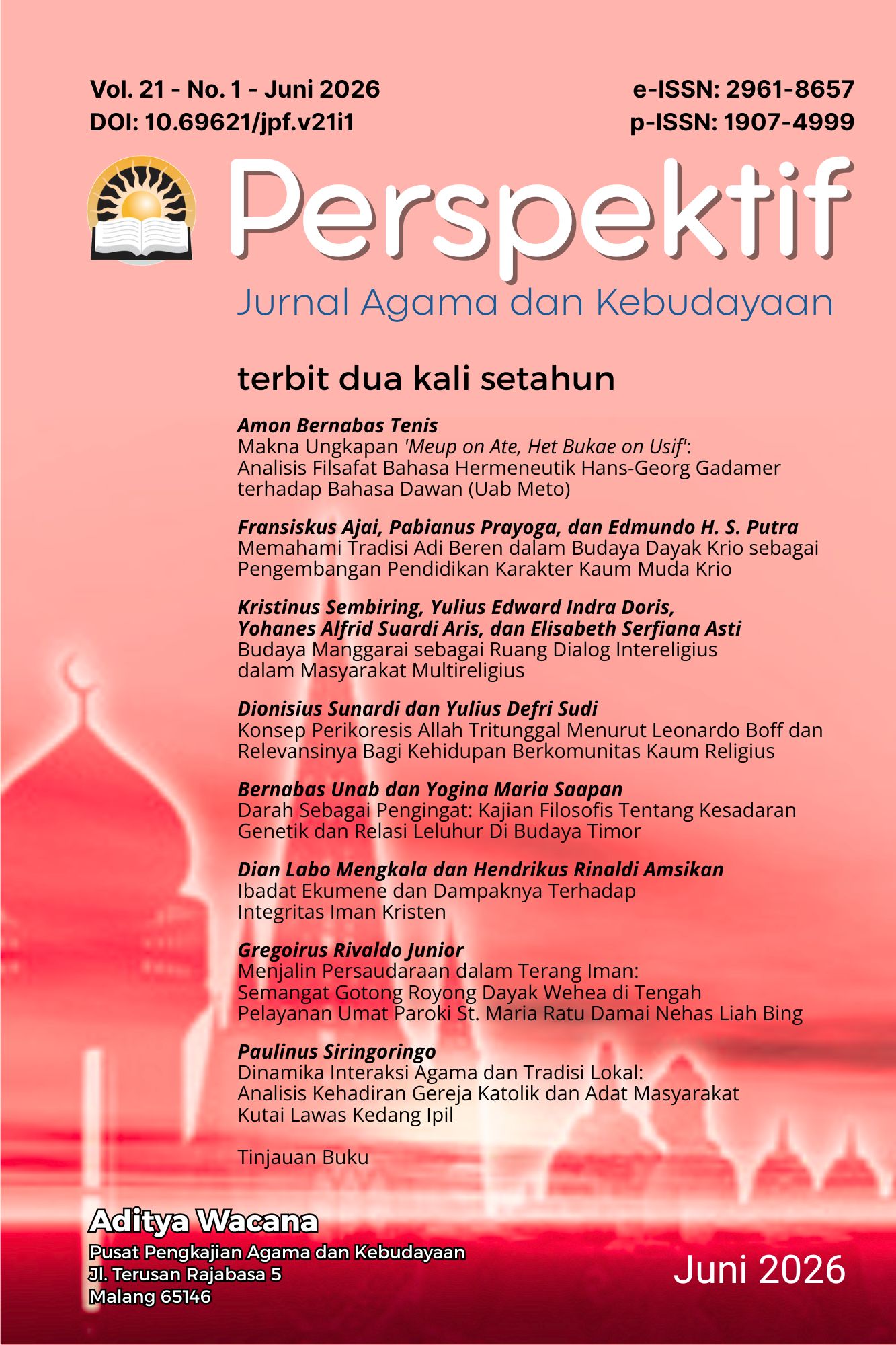 					View Vol. 21 No. 1 (2026): June 2026
				